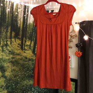 Fall short sleeved dress 🍊